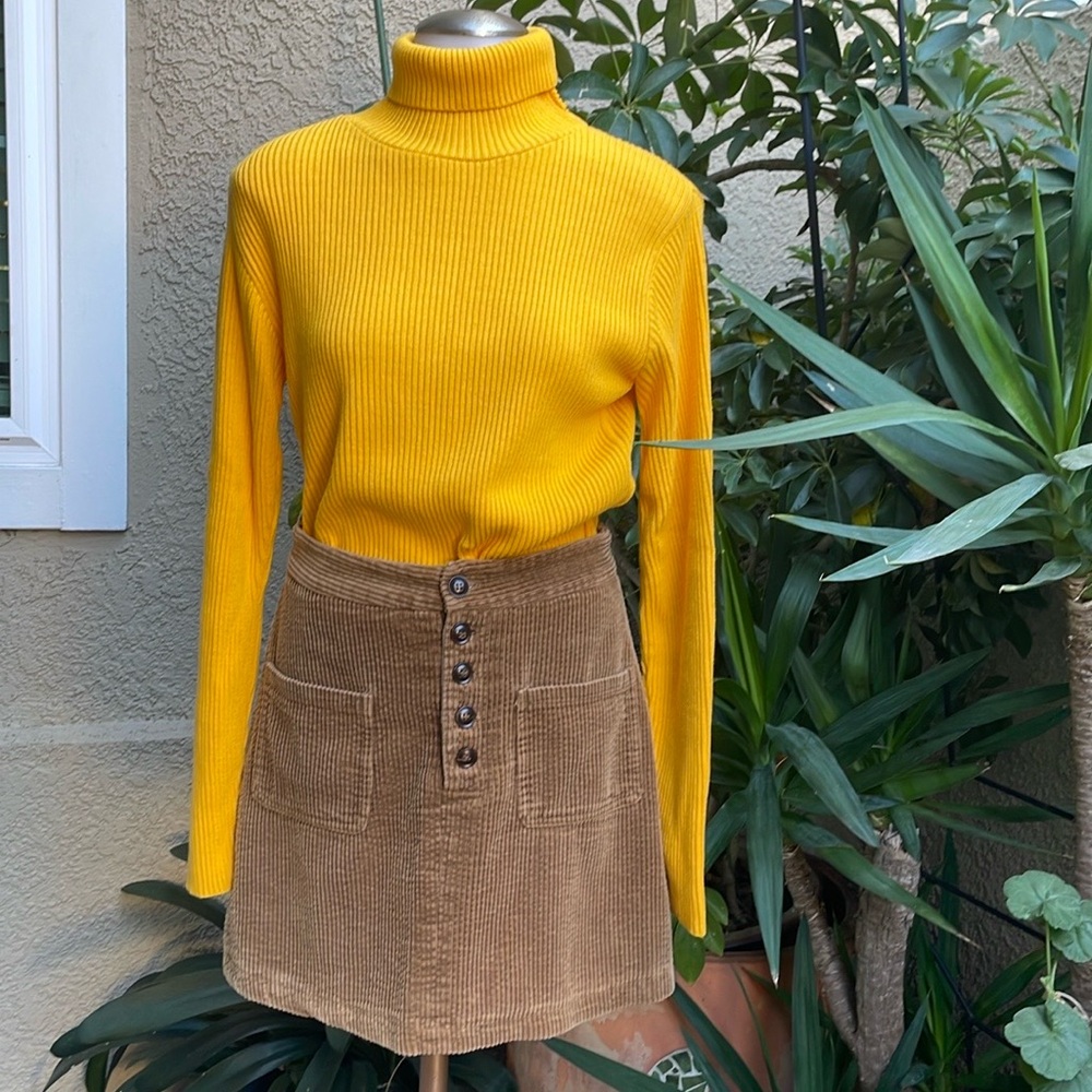 Vintage yellow/orange Expressions cotton sweater